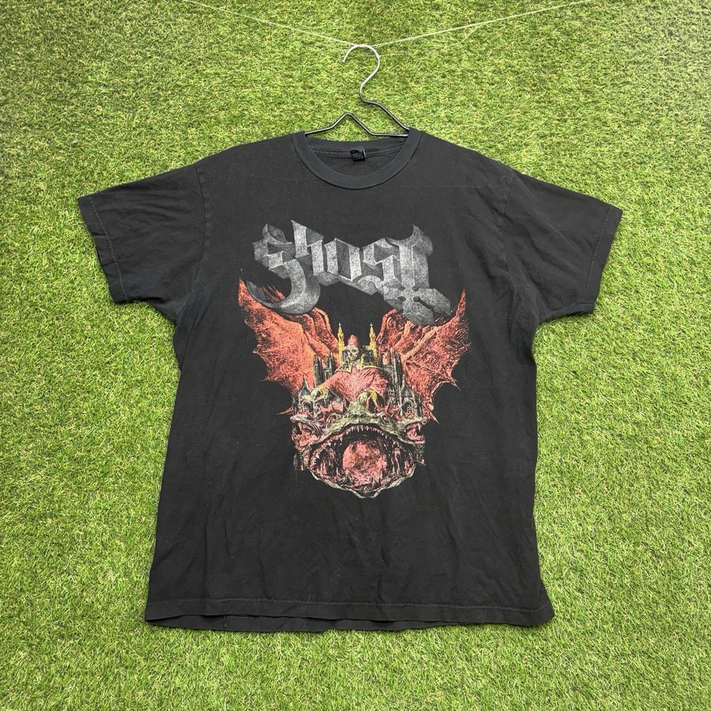 Ghost 2018 A Pale Tour Named Death Shirt Mens Large Tultex Tag Black Band Tee